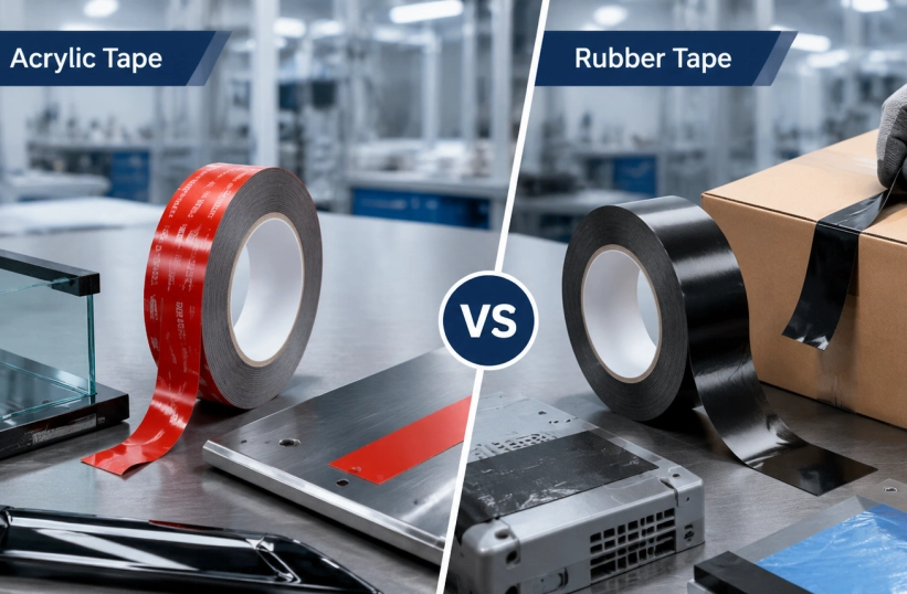 Acrylic vs Rubber Adhesive Tapes Choosing the Right Solution for Industrial Applications