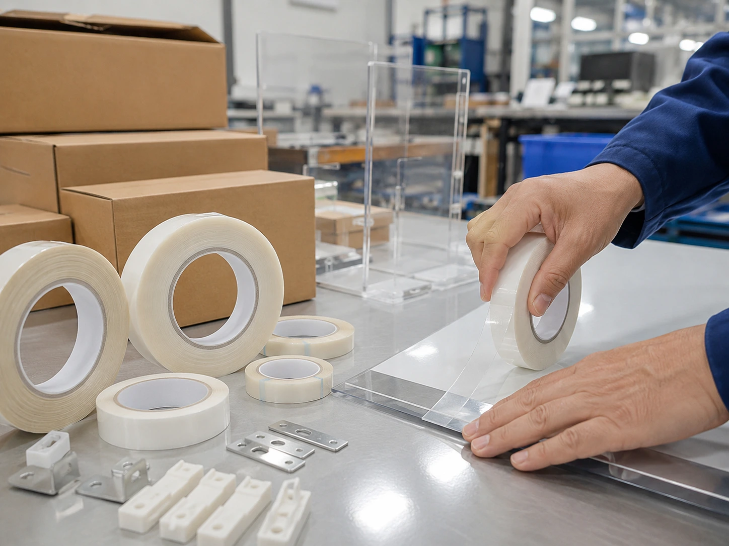 custom double sided tape for packaging advertising and assembly